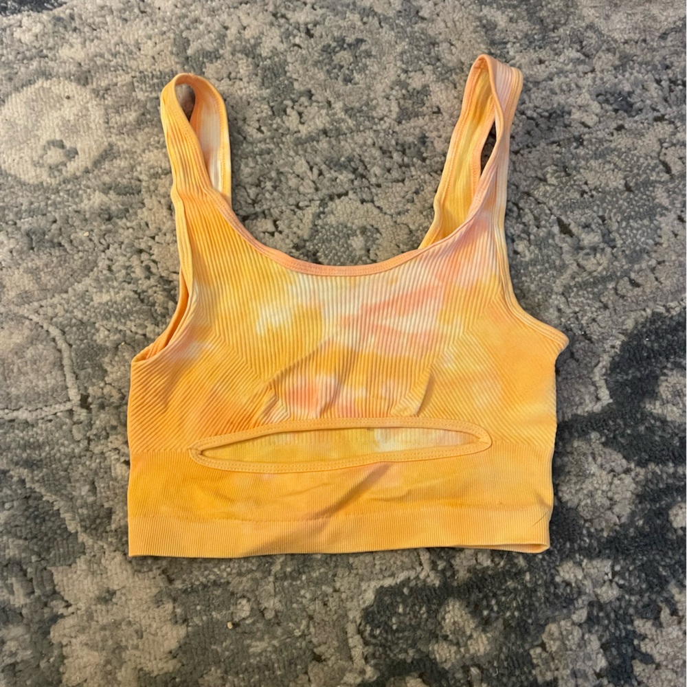 Urban Outfitters Orange Cropped Top w/ Slit